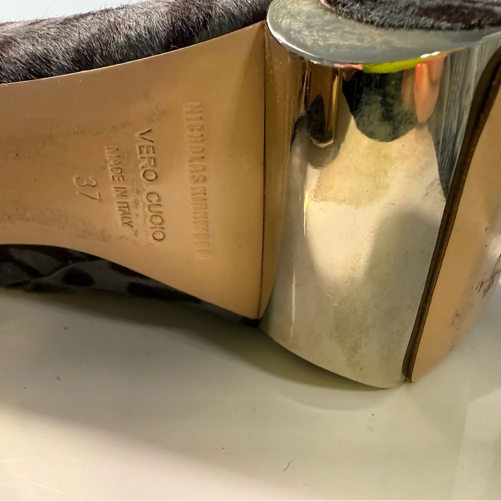 Nicholas Kirkwood Gray and Brown Heeled Boots - Picture 5 of 5